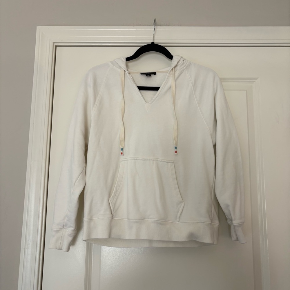 J.Crew Women’s White Long Sleeve Hoodie